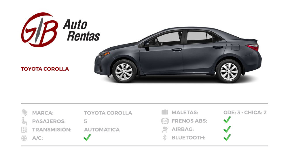 GIB Auto Rentas Toyota Corolla