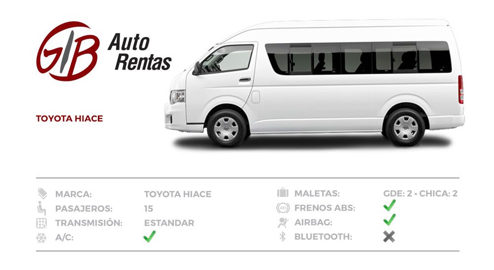 GIB Auto Rentas Toyota Hiace