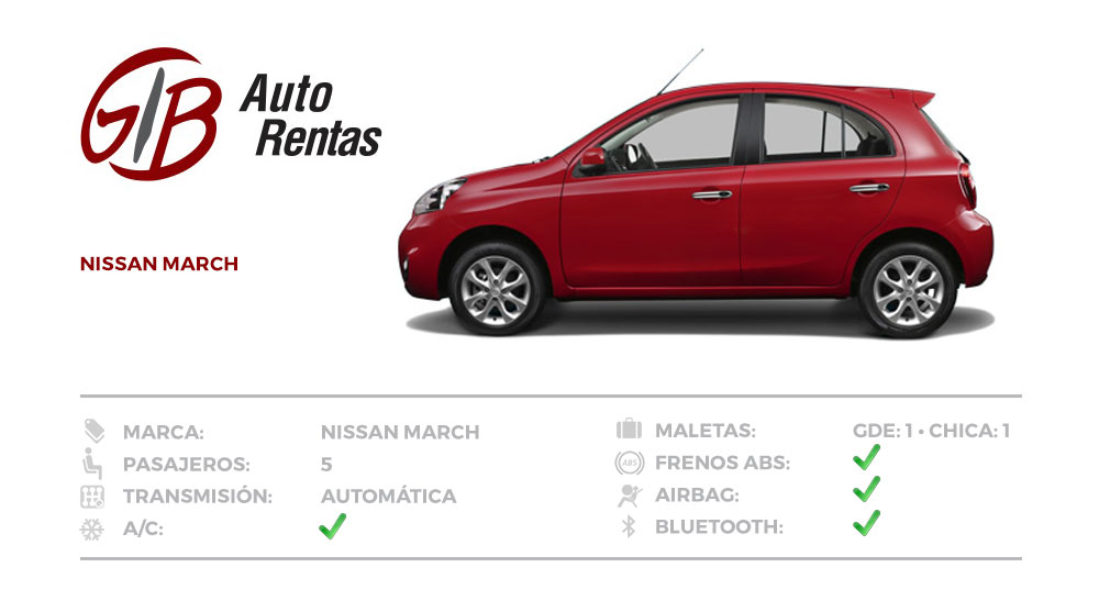 GIB Auto Rentas Nissan March