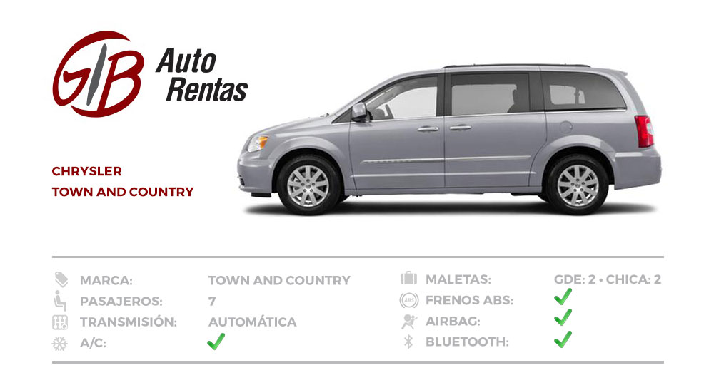 GIB Auto Rentas Chrysler Town & Country