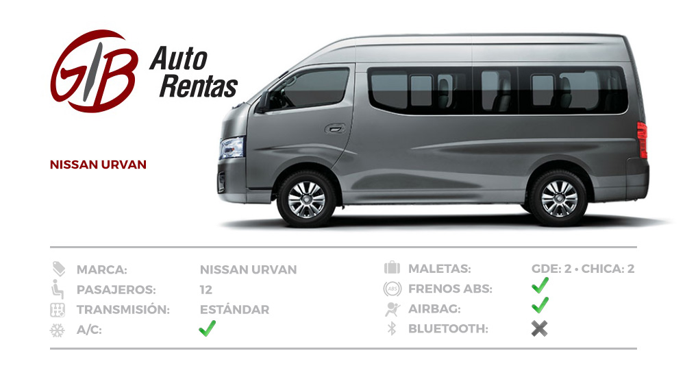 GIB Auto Rentas Nissan Urvan