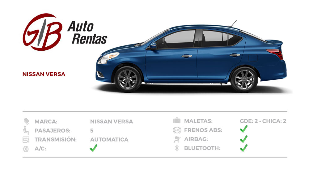 GIB Auto Rentas Nissan Versa